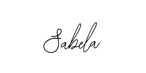 How to make Sabela name signature. Use Bearetta-2O07w style for creating short signs online. This is the latest handwritten sign. Sabela signature style 12 images and pictures png