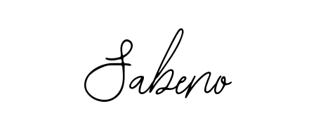 Discover how Sabeno looks in an executive cursive font (Bearetta-2O07w). Perfect for legal documents, invoices, and certificates. Sabeno signature style 12 images and pictures png