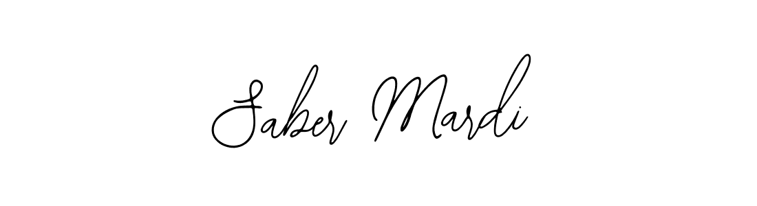 Use a signature maker to create a handwritten signature online. With this signature software, you can design (Bearetta-2O07w) your own signature for name Saber Mardi. Saber Mardi signature style 12 images and pictures png