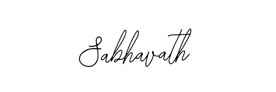 How to make Sabhavath signature? Bearetta-2O07w is a professional autograph style. Create handwritten signature for Sabhavath name. Sabhavath signature style 12 images and pictures png