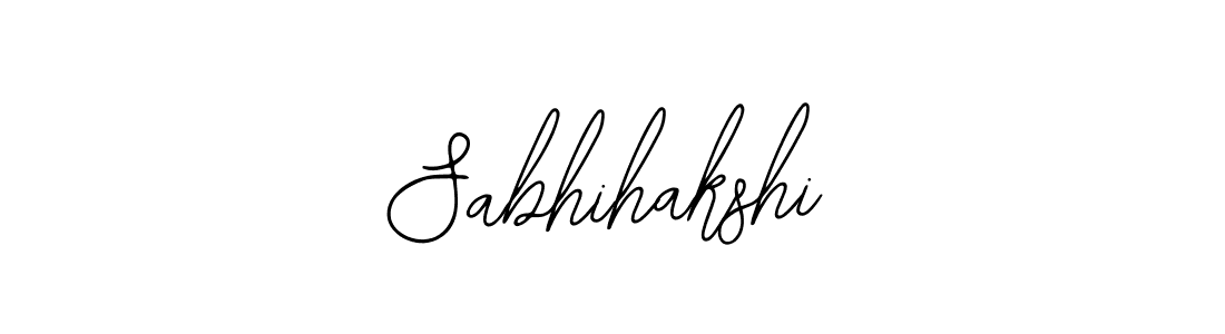 How to make Sabhihakshi name signature. Use Bearetta-2O07w style for creating short signs online. This is the latest handwritten sign. Sabhihakshi signature style 12 images and pictures png