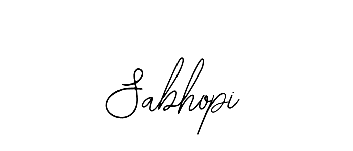 Design your own signature with our free online signature maker. With this signature software, you can create a handwritten (Bearetta-2O07w) signature for name Sabhopi. Sabhopi signature style 12 images and pictures png