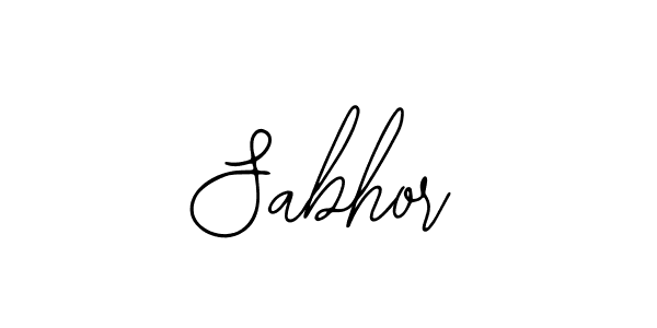 How to make Sabhor signature? Bearetta-2O07w is a professional autograph style. Create handwritten signature for Sabhor name. Sabhor signature style 12 images and pictures png