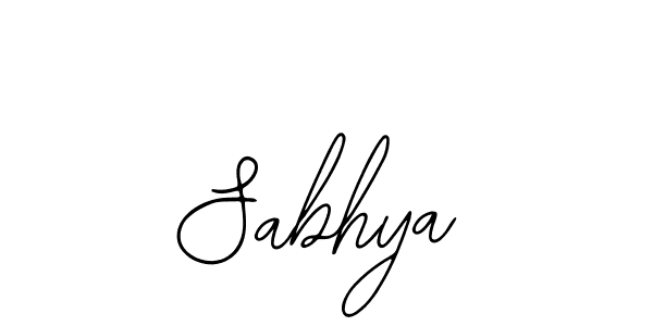 Use a signature maker to create a handwritten signature online. With this signature software, you can design (Bearetta-2O07w) your own signature for name Sabhya. Sabhya signature style 12 images and pictures png