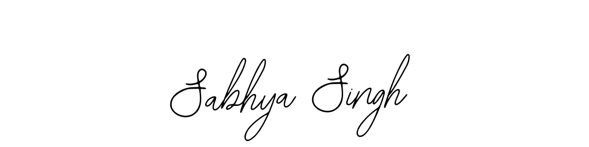 Create a beautiful signature design for name Sabhya Singh. With this signature (Bearetta-2O07w) fonts, you can make a handwritten signature for free. Sabhya Singh signature style 12 images and pictures png