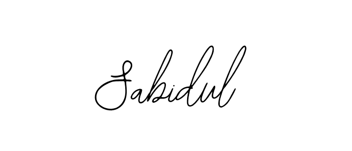Design your own signature with our free online signature maker. With this signature software, you can create a handwritten (Bearetta-2O07w) signature for name Sabidul. Sabidul signature style 12 images and pictures png