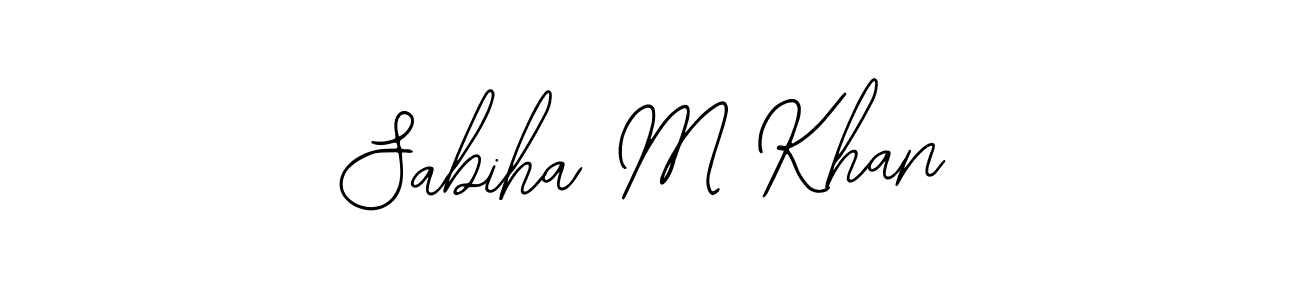 Also You can easily find your signature by using the search form. We will create Sabiha M Khan name handwritten signature images for you free of cost using Bearetta-2O07w sign style. Sabiha M Khan signature style 12 images and pictures png