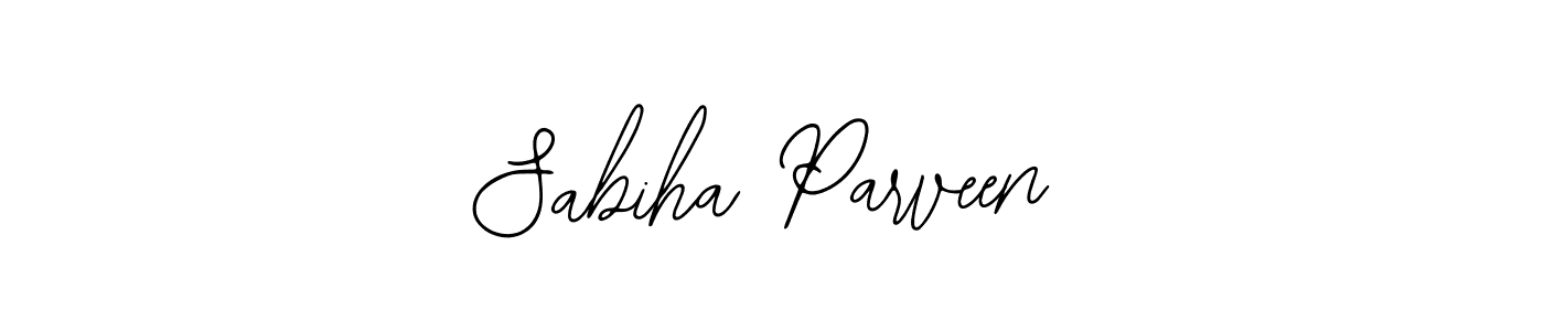 Bearetta-2O07w is a professional signature style that is perfect for those who want to add a touch of class to their signature. It is also a great choice for those who want to make their signature more unique. Get Sabiha Parveen name to fancy signature for free. Sabiha Parveen signature style 12 images and pictures png