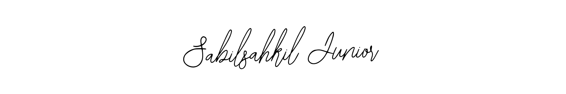 How to make Sabilsahkil Junior name signature. Use Bearetta-2O07w style for creating short signs online. This is the latest handwritten sign. Sabilsahkil Junior signature style 12 images and pictures png