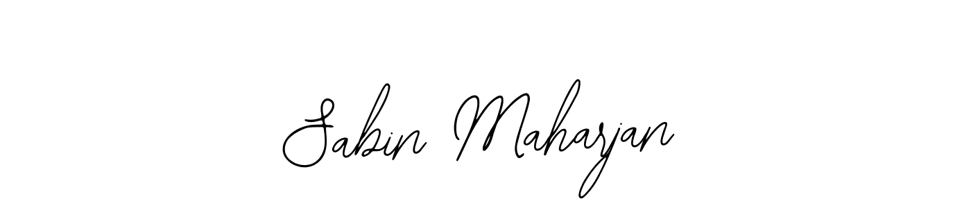 You should practise on your own different ways (Bearetta-2O07w) to write your name (Sabin Maharjan) in signature. don't let someone else do it for you. Sabin Maharjan signature style 12 images and pictures png