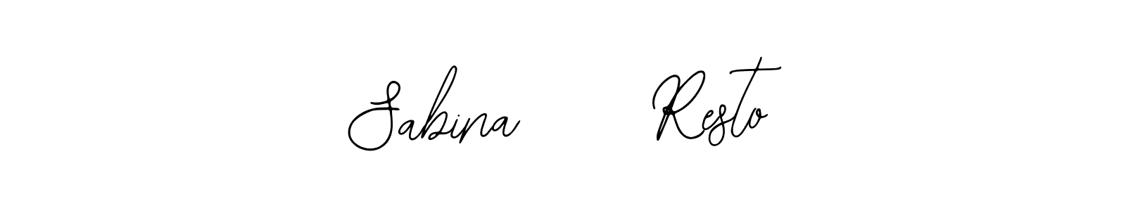 Also You can easily find your signature by using the search form. We will create Sabina     Resto name handwritten signature images for you free of cost using Bearetta-2O07w sign style. Sabina     Resto signature style 12 images and pictures png