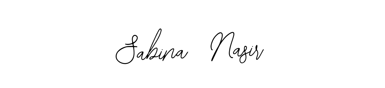 Create a beautiful signature design for name Sabina  Nasir. With this signature (Bearetta-2O07w) fonts, you can make a handwritten signature for free. Sabina  Nasir signature style 12 images and pictures png
