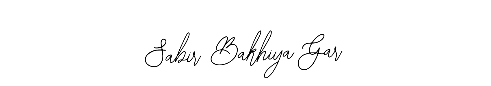 Also You can easily find your signature by using the search form. We will create Sabir Bakhiya Gar name handwritten signature images for you free of cost using Bearetta-2O07w sign style. Sabir Bakhiya Gar signature style 12 images and pictures png