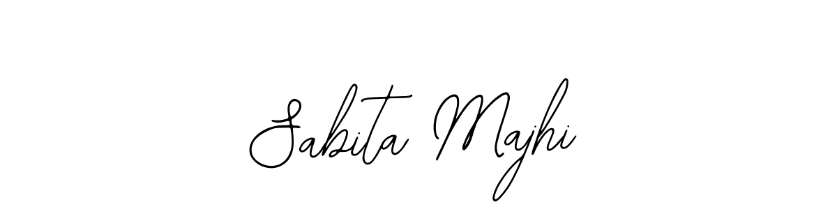 How to make Sabita Majhi name signature. Use Bearetta-2O07w style for creating short signs online. This is the latest handwritten sign. Sabita Majhi signature style 12 images and pictures png
