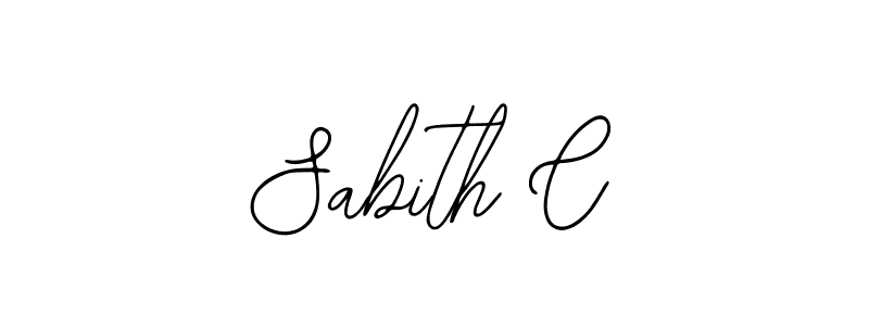 Sabith C stylish signature style. Best Handwritten Sign (Bearetta-2O07w) for my name. Handwritten Signature Collection Ideas for my name Sabith C. Sabith C signature style 12 images and pictures png