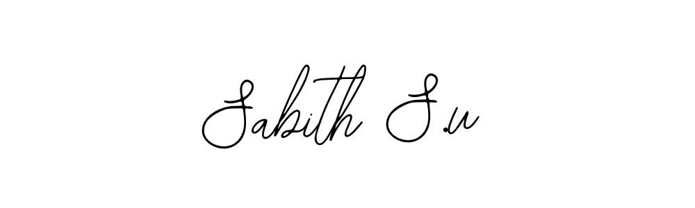 Also You can easily find your signature by using the search form. We will create Sabith S.u name handwritten signature images for you free of cost using Bearetta-2O07w sign style. Sabith S.u signature style 12 images and pictures png