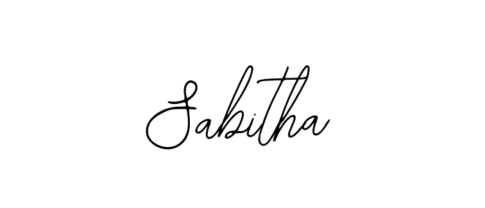 Use a signature maker to create a handwritten signature online. With this signature software, you can design (Bearetta-2O07w) your own signature for name Sabitha. Sabitha signature style 12 images and pictures png