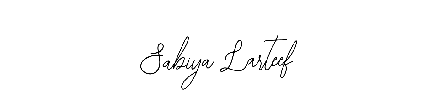 How to make Sabiya Larteef name signature. Use Bearetta-2O07w style for creating short signs online. This is the latest handwritten sign. Sabiya Larteef signature style 12 images and pictures png