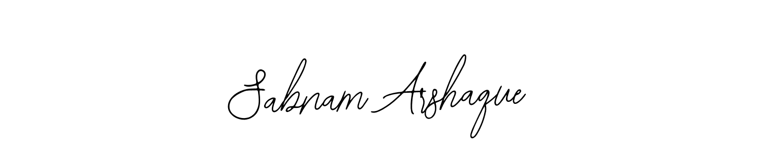 It looks lik you need a new signature style for name Sabnam Arshaque. Design unique handwritten (Bearetta-2O07w) signature with our free signature maker in just a few clicks. Sabnam Arshaque signature style 12 images and pictures png