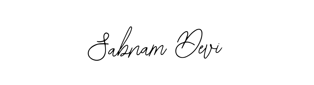 Use a signature maker to create a handwritten signature online. With this signature software, you can design (Bearetta-2O07w) your own signature for name Sabnam Devi. Sabnam Devi signature style 12 images and pictures png