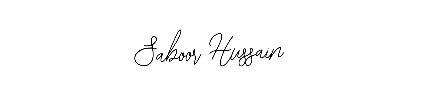 Also You can easily find your signature by using the search form. We will create Saboor Hussain name handwritten signature images for you free of cost using Bearetta-2O07w sign style. Saboor Hussain signature style 12 images and pictures png