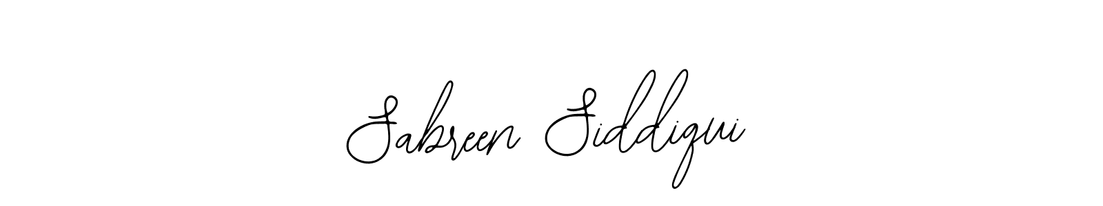 How to make Sabreen Siddiqui name signature. Use Bearetta-2O07w style for creating short signs online. This is the latest handwritten sign. Sabreen Siddiqui signature style 12 images and pictures png