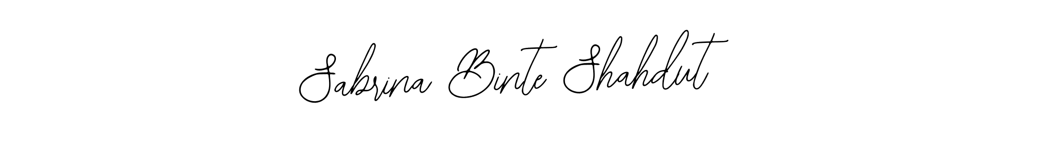 Make a beautiful signature design for name Sabrina Binte Shahdut. Use this online signature maker to create a handwritten signature for free. Sabrina Binte Shahdut signature style 12 images and pictures png