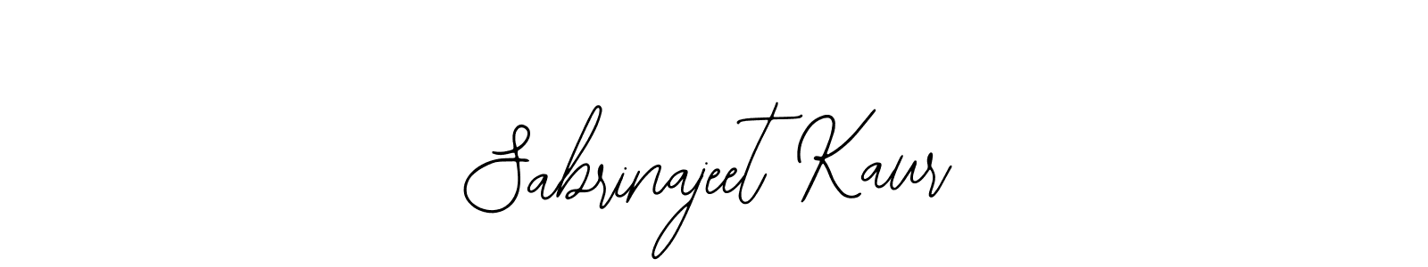 How to make Sabrinajeet Kaur signature? Bearetta-2O07w is a professional autograph style. Create handwritten signature for Sabrinajeet Kaur name. Sabrinajeet Kaur signature style 12 images and pictures png