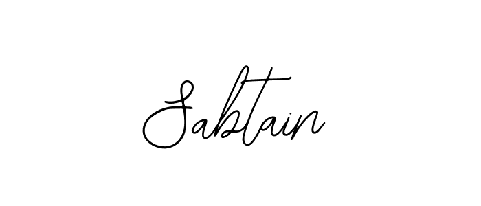 How to make Sabtain signature? Bearetta-2O07w is a professional autograph style. Create handwritten signature for Sabtain name. Sabtain signature style 12 images and pictures png