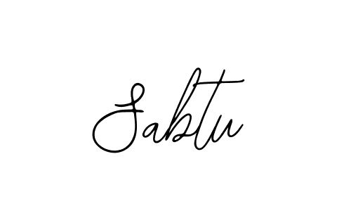 How to make Sabtu name signature. Use Bearetta-2O07w style for creating short signs online. This is the latest handwritten sign. Sabtu signature style 12 images and pictures png