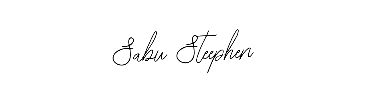 How to make Sabu Steephen name signature. Use Bearetta-2O07w style for creating short signs online. This is the latest handwritten sign. Sabu Steephen signature style 12 images and pictures png