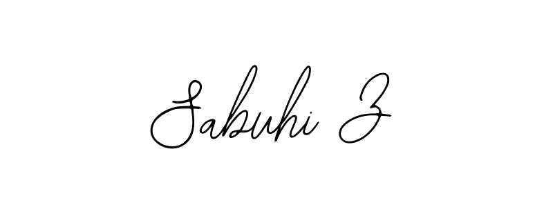 if you are searching for the best signature style for your name Sabuhi Z. so please give up your signature search. here we have designed multiple signature styles  using Bearetta-2O07w. Sabuhi Z signature style 12 images and pictures png