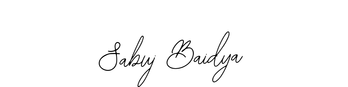 You should practise on your own different ways (Bearetta-2O07w) to write your name (Sabuj Baidya) in signature. don't let someone else do it for you. Sabuj Baidya signature style 12 images and pictures png