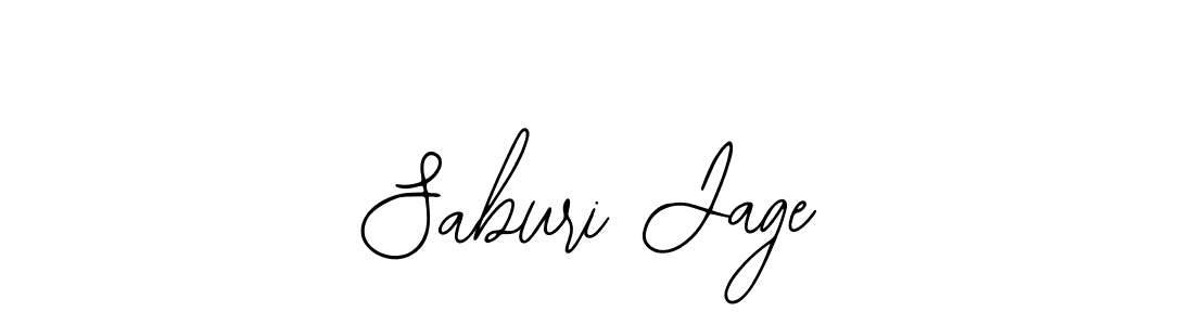 How to make Saburi Jage signature? Bearetta-2O07w is a professional autograph style. Create handwritten signature for Saburi Jage name. Saburi Jage signature style 12 images and pictures png