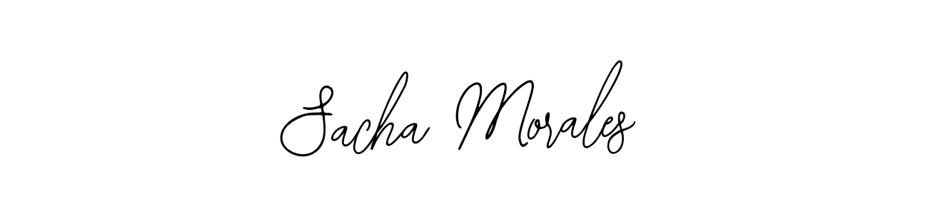 Use a signature maker to create a handwritten signature online. With this signature software, you can design (Bearetta-2O07w) your own signature for name Sacha Morales. Sacha Morales signature style 12 images and pictures png