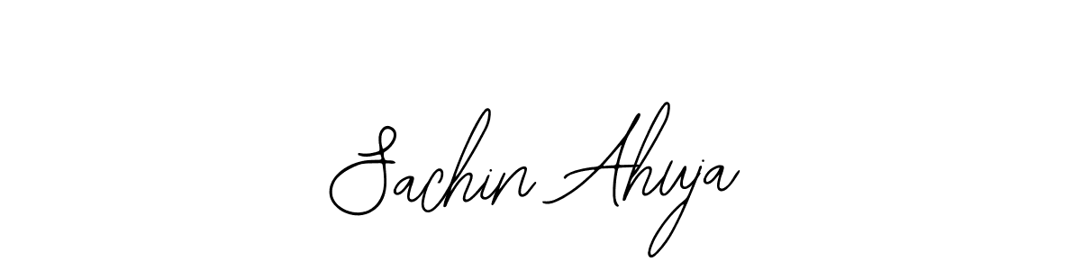 Also we have Sachin Ahuja name is the best signature style. Create professional handwritten signature collection using Bearetta-2O07w autograph style. Sachin Ahuja signature style 12 images and pictures png