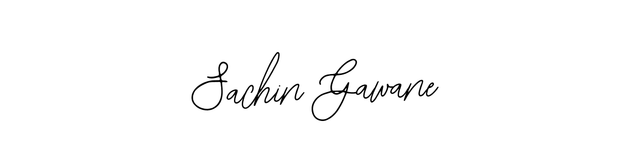 How to make Sachin Gawane name signature. Use Bearetta-2O07w style for creating short signs online. This is the latest handwritten sign. Sachin Gawane signature style 12 images and pictures png