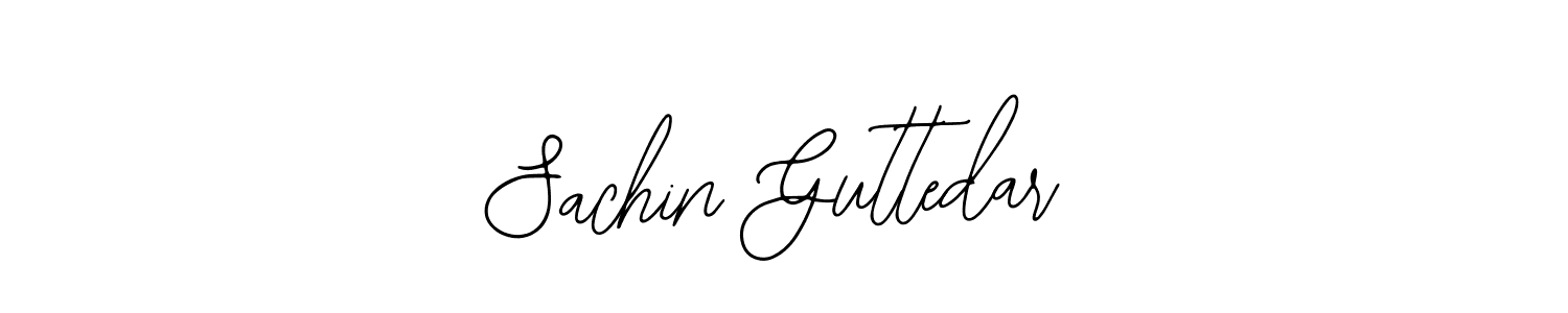 How to make Sachin Guttedar name signature. Use Bearetta-2O07w style for creating short signs online. This is the latest handwritten sign. Sachin Guttedar signature style 12 images and pictures png