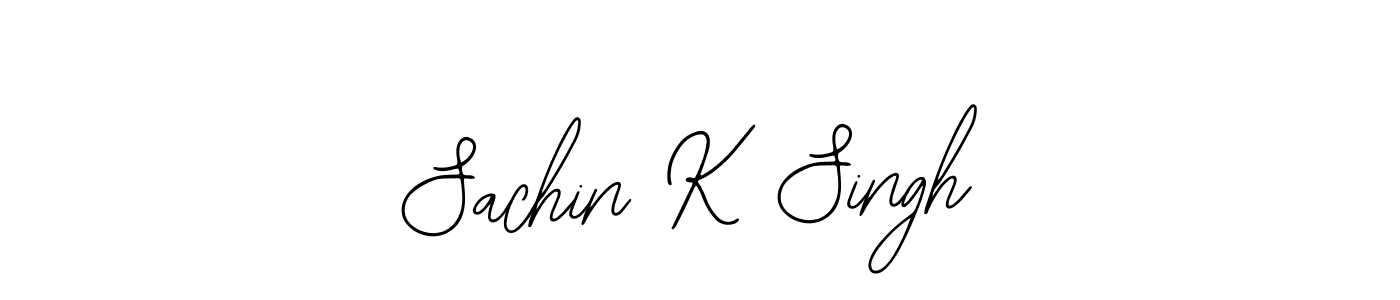 How to make Sachin K Singh signature? Bearetta-2O07w is a professional autograph style. Create handwritten signature for Sachin K Singh name. Sachin K Singh signature style 12 images and pictures png