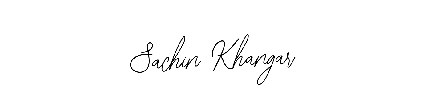 How to make Sachin Khangar signature? Bearetta-2O07w is a professional autograph style. Create handwritten signature for Sachin Khangar name. Sachin Khangar signature style 12 images and pictures png