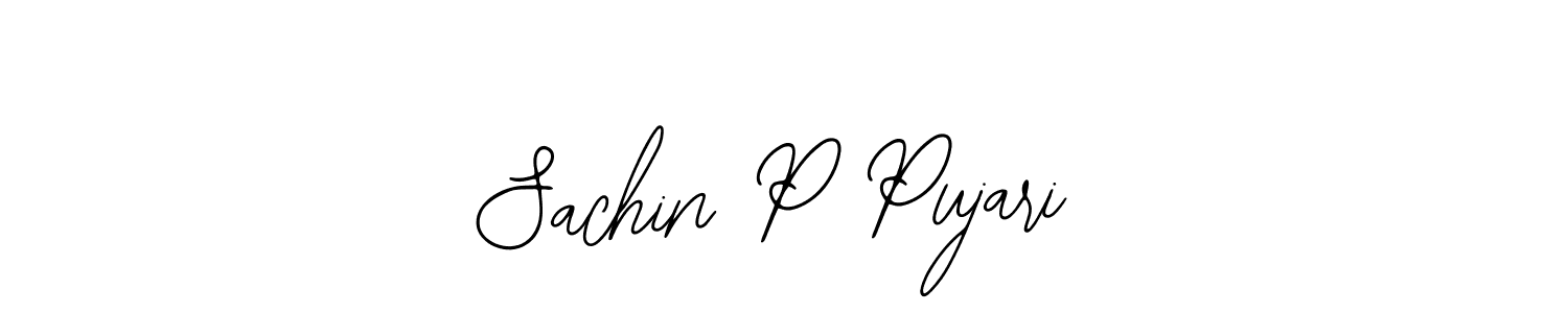 Make a beautiful signature design for name Sachin P Pujari. With this signature (Bearetta-2O07w) style, you can create a handwritten signature for free. Sachin P Pujari signature style 12 images and pictures png