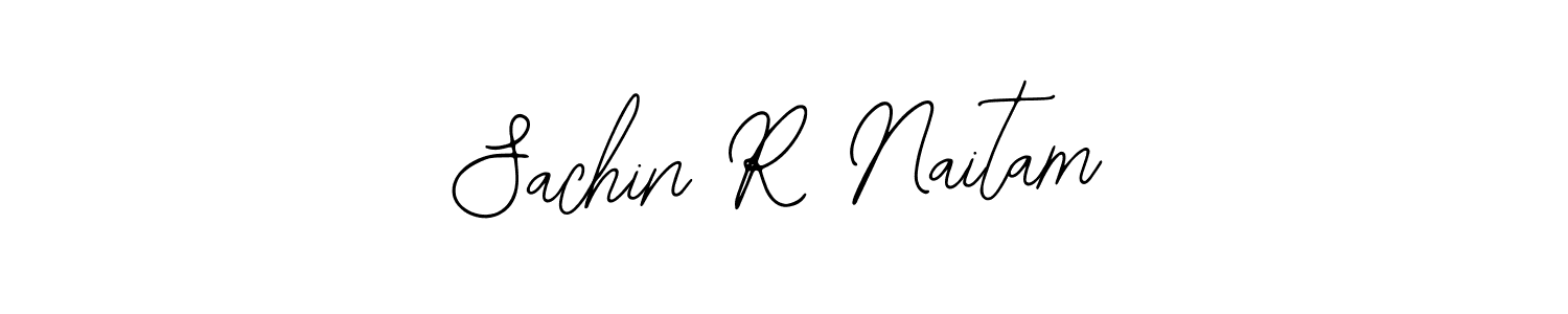 The best way (Bearetta-2O07w) to make a short signature is to pick only two or three words in your name. The name Sachin R Naitam include a total of six letters. For converting this name. Sachin R Naitam signature style 12 images and pictures png