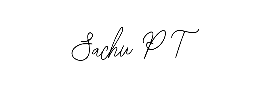 Use a signature maker to create a handwritten signature online. With this signature software, you can design (Bearetta-2O07w) your own signature for name Sachu P T. Sachu P T signature style 12 images and pictures png
