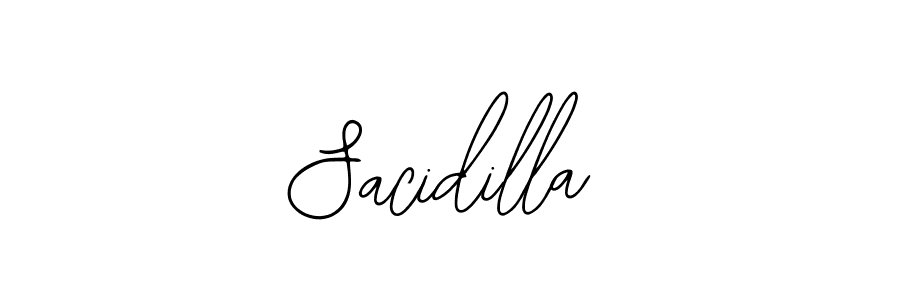 Design your own signature with our free online signature maker. With this signature software, you can create a handwritten (Bearetta-2O07w) signature for name Sacidilla. Sacidilla signature style 12 images and pictures png