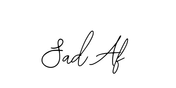 Sad Af stylish signature style. Best Handwritten Sign (Bearetta-2O07w) for my name. Handwritten Signature Collection Ideas for my name Sad Af. Sad Af signature style 12 images and pictures png