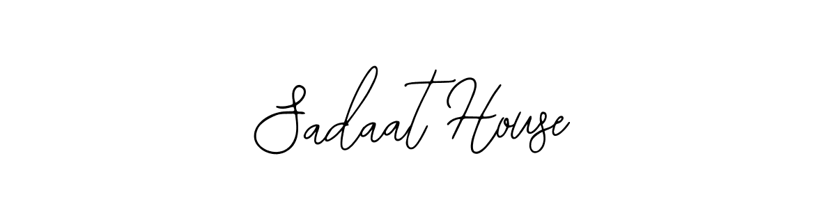 You should practise on your own different ways (Bearetta-2O07w) to write your name (Sadaat House) in signature. don't let someone else do it for you. Sadaat House signature style 12 images and pictures png