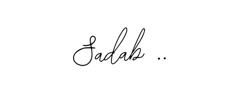 How to Draw Sadab .. signature style? Bearetta-2O07w is a latest design signature styles for name Sadab ... Sadab .. signature style 12 images and pictures png