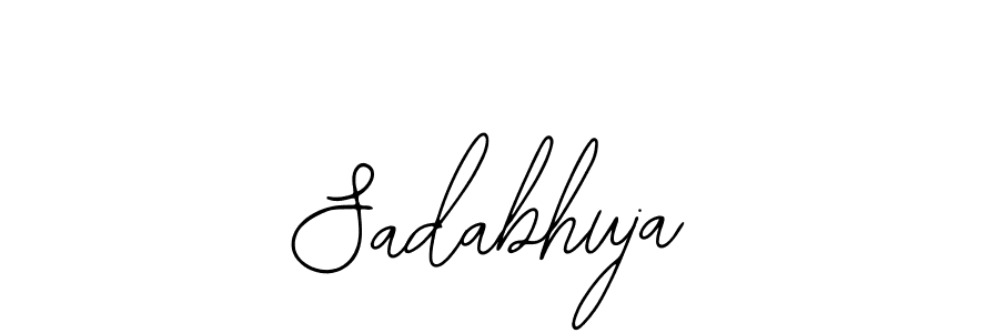 You should practise on your own different ways (Bearetta-2O07w) to write your name (Sadabhuja) in signature. don't let someone else do it for you. Sadabhuja signature style 12 images and pictures png