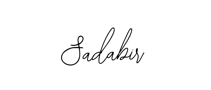 Design your own signature with our free online signature maker. With this signature software, you can create a handwritten (Bearetta-2O07w) signature for name Sadabir. Sadabir signature style 12 images and pictures png