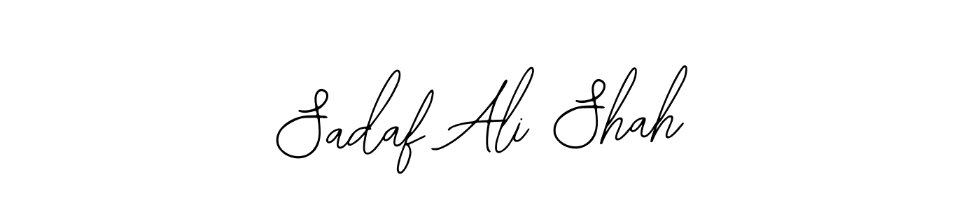 How to make Sadaf Ali Shah name signature. Use Bearetta-2O07w style for creating short signs online. This is the latest handwritten sign. Sadaf Ali Shah signature style 12 images and pictures png